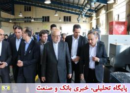 بازدید وزیر صنعت، معدن و تجارت از 2 واحد صنعتی در شهرک صنعتی کرمانشاه