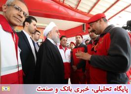بازدید سرزده دکتر روحانی از ایستگاه سلامت اورژانس در بزرگراه تهران- کرج و پایگاه امداد و نجات جاده ای چیتگر