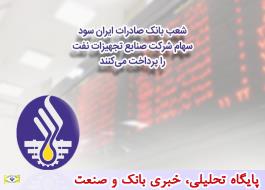 شعب بانک صادرات ایران سود سهام شرکت «صنایع تجهیزات نفت» را پرداخت می‌کنند