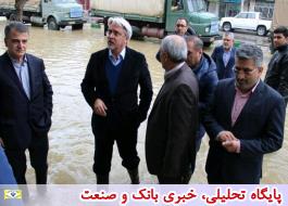 بازدید مدیرعامل و رئیس هیئت مدیره بانک از مناطق سیل زده استان گلستان