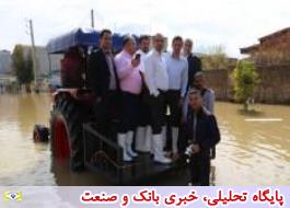 بازدید رییس هیات مدیره و مدیر عامل بیمه سرمد از مناطق سیل زده استان گلستان