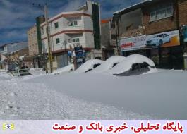 راه ارتباطی روستاهای شهرستان خلخال به علت بارش برف مسدود شد+ تصاویر