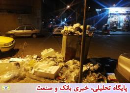 انباشت زباله در معابر خیابان بزرگمهر منطقه جنت‌آباد + تصاویر