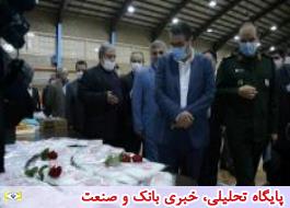 بازدید وزیر صنعت، معدن و تجارت از کارگاه تولید ماسک بانوان جهادگر تبریزی